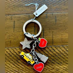 COACH New York Charm Key Chain